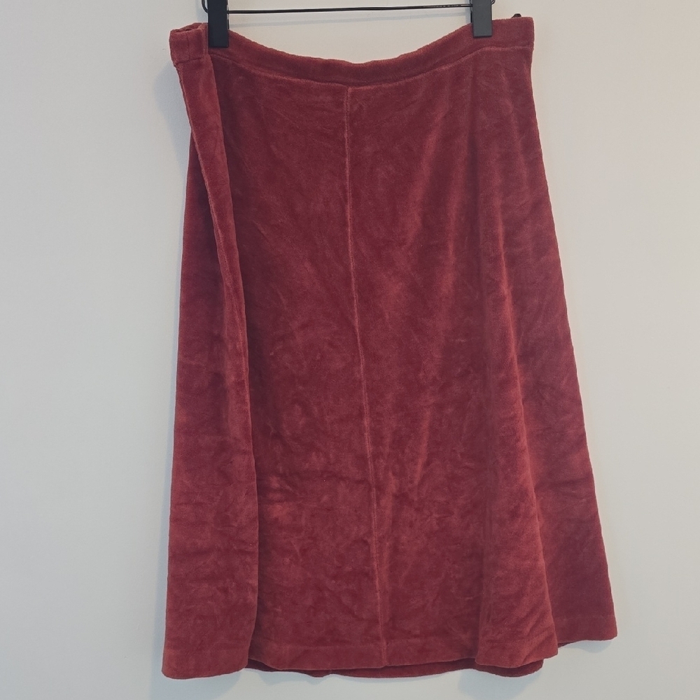 Vintage 70's Burnt Orange Velvet Skirt